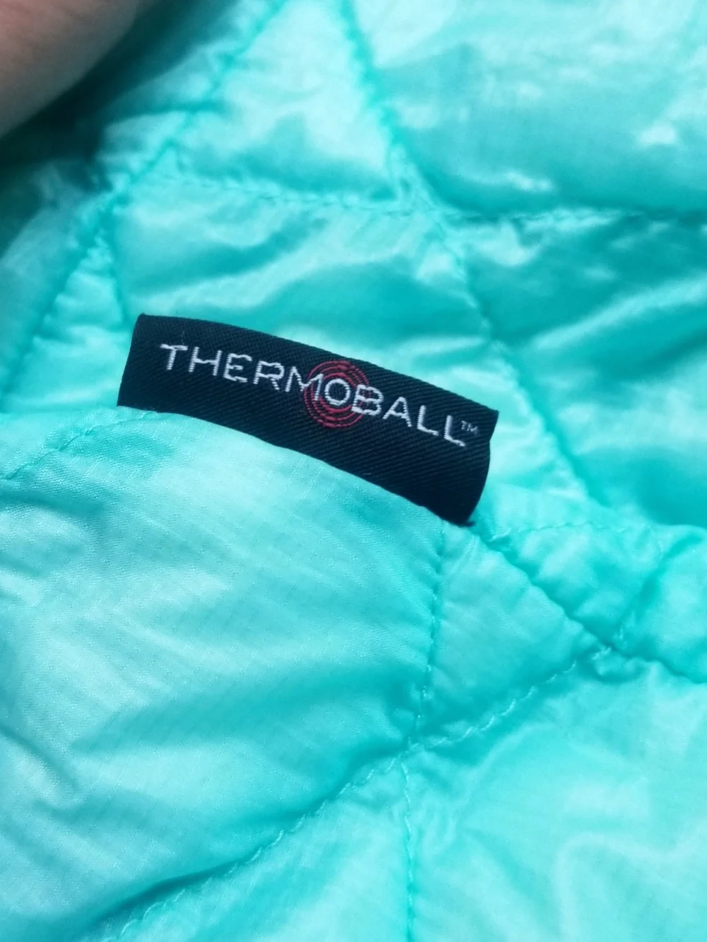 The North Face Thermoball Turquoise Quilted Packable Jacket Womens Small